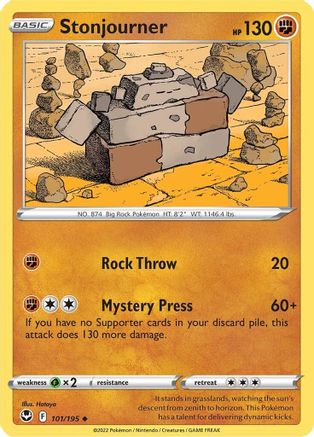 Stonjourner 101/195 SWSH12 Silver Tempest - Uncommon