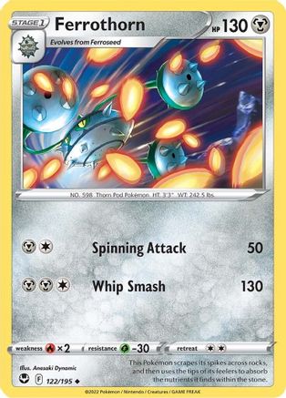 Ferrothorn 122/195 SWSH12 Silver Tempest - Uncommon