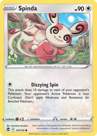 Spinda 141/195 SWSH12 Silver Tempest - Common