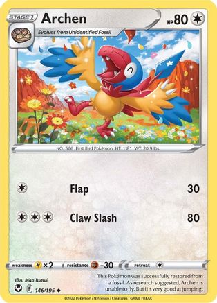 Archen 146/195 SWSH12 Silver Tempest - Uncommon
