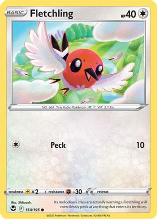Fletchling 150/195 SWSH12 Silver Tempest - Common