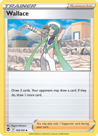 Wallace 166/195 - Reverse Holofoil SWSH12 Silver Tempest - Uncommon