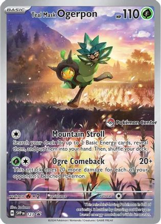 Teal Mask Ogerpon 123 - Holofoil SV Scarlet & Violet Promo Cards - Promo