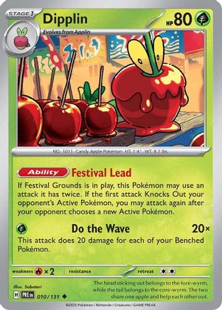 Dipplin 010/131 - Reverse Holofoil SV Prismatic Evolutions - Uncommon