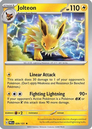 Jolteon 029/131 - Holofoil SV Prismatic Evolutions - Rare