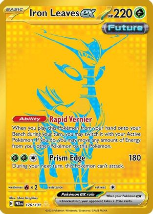 Iron Leaves ex 176/131 - Holofoil SV Prismatic Evolutions - Hyper Rare