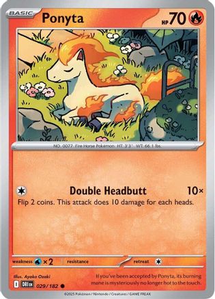 Ponyta 029/182 SV10 Destined Rivals - Common