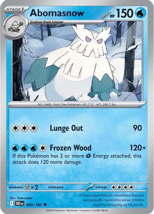 Abomasnow 060/182 SV10 Destined Rivals - Uncommon