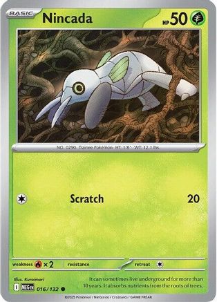 Nincada 016/132 ME01 Mega Evolution - Common