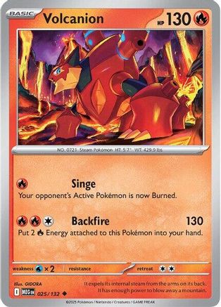 Volcanion 025/132 ME01 Mega Evolution - Uncommon