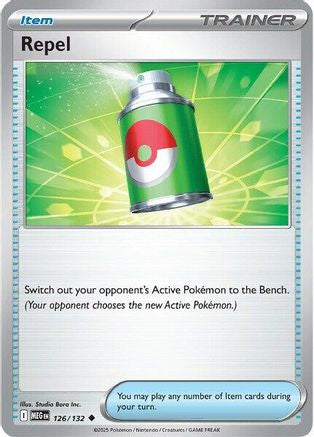 Repel 126/132 - Reverse Holofoil ME01 Mega Evolution - Uncommon