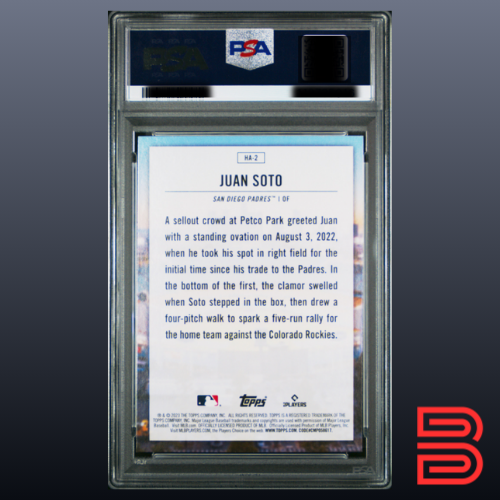 Juan Soto 2023 Topps Home Field Advantage #HA2 PSA 10