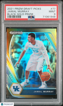 Jamal Murray 2021 Prizm Draft Picks #77 Black Gold Prizm /5 PSA 9 - [BLISS]