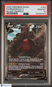 Regidrago V 2022 Pokemon Sword & Shield Silver Tempest #184 PSA 10