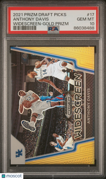 Anthony Davis 2021 Prizm Draft Picks Widescreen #17 Gold /10 PSA 10 - Kentucky