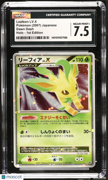 2007 Pokemon Dawn Dash Leafeon LV.X - CGC 7.5